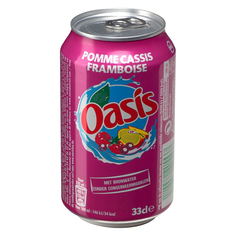 OASIS POMME / CASSIS / FRAMBOISE